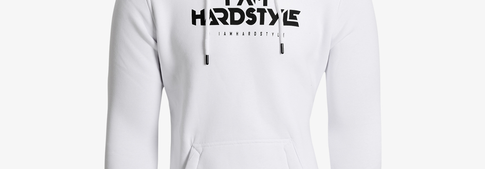 Hoodie (White/Black) - Logo