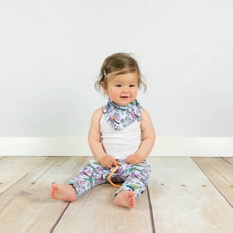 tinymoon Breezy Birds blue / slab bandana sjaal