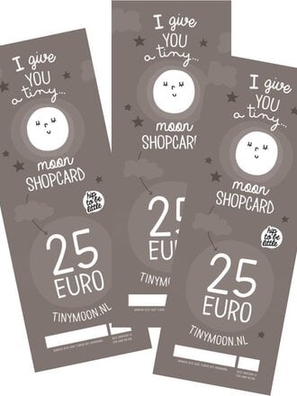 tinymoon shopcard t.w.v. € 25,00