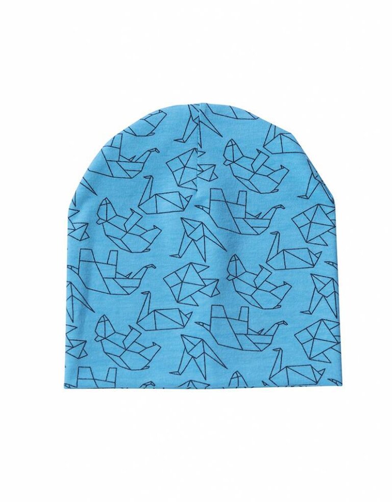 tinymoon Origami Objects turquoise / newborn beanie / mutsje