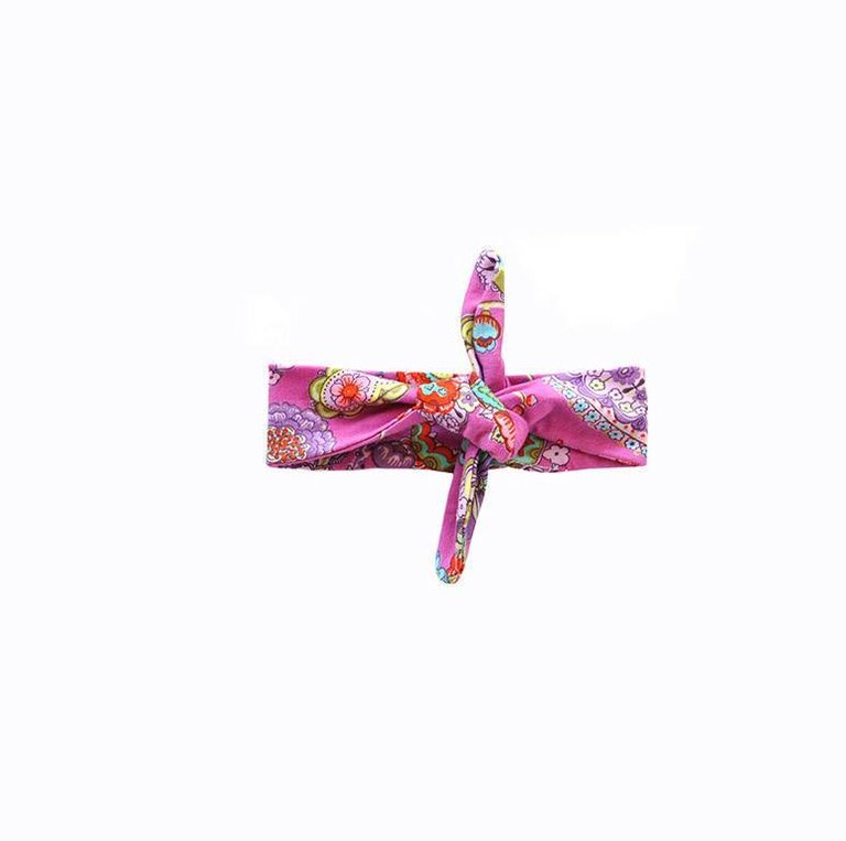 tinymoon Pink Paisley / haarband strik
