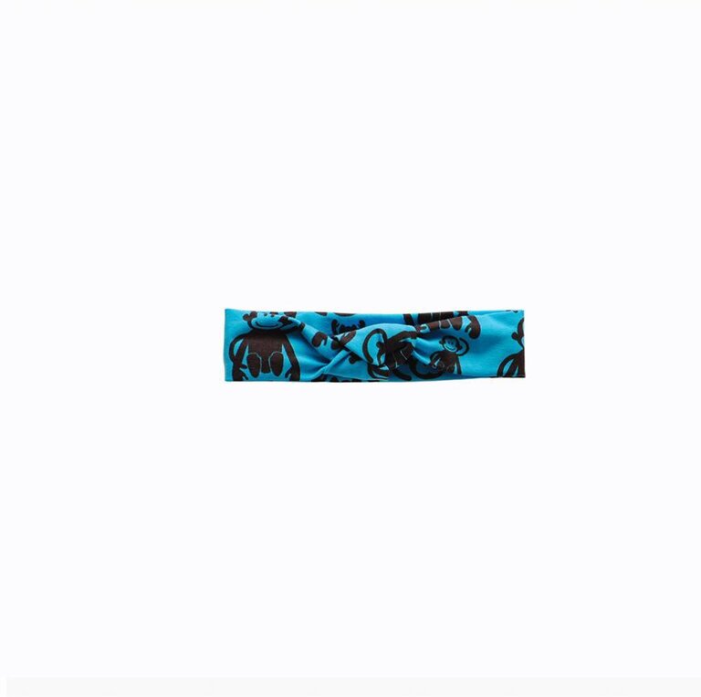 tinymoon Funky Monkey blue / haarband knoop