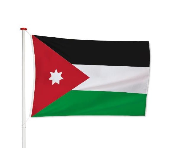 AZ FLAG Jordanian Table Flag 15x10 cm - Jordanian Desk Flag 15 x 10 cm