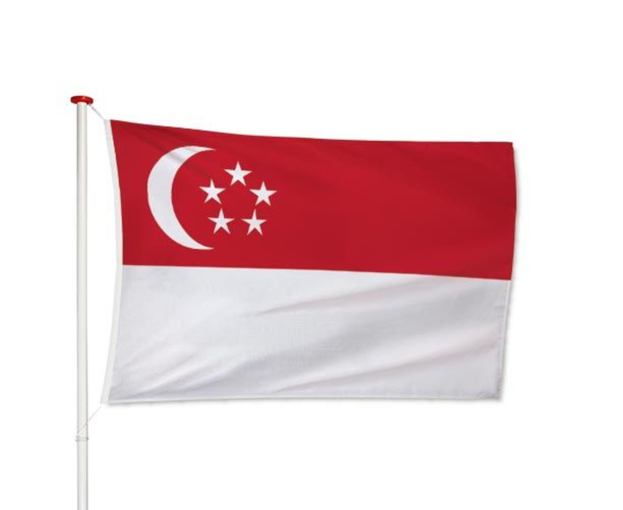 Singaporese Vlag Singaporese Vlag