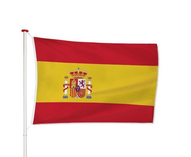 Iedereen spanning onderwijzen Spaanse vlag kopen? De vlag van Spanje is hier online te bestellen. Zware  kwaliteitsvlag, Snelle levering, Veilig betalen. - Vlaggen Unie