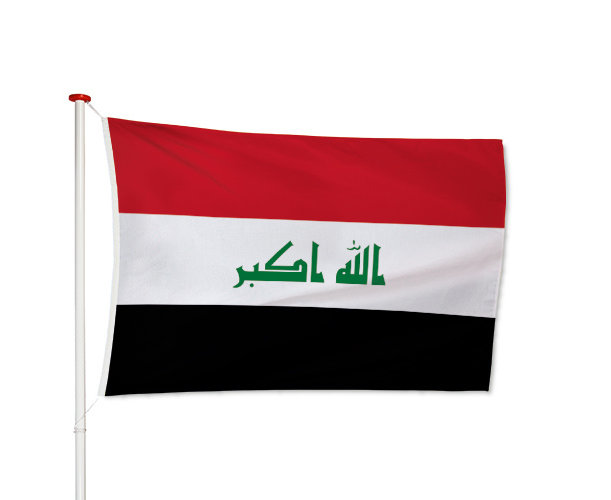 Gedeeltelijk deken Burger Vlag Irak Kopen? Online uw Irakese vlag bestellen! - Vlaggen Unie