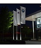 Vlaggenmast 8 meter + verlichting