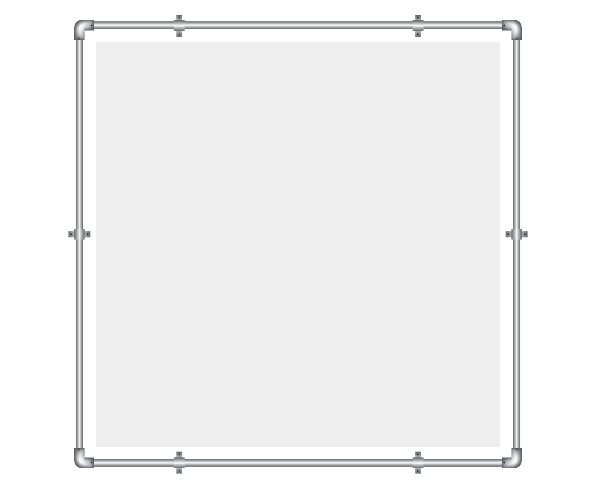 Muurframe + Spandoek