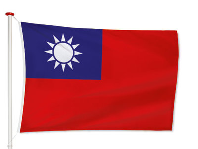 Drapeau de Table de Hong Kong - 14 x 21 cm - Polyester - Socle en Plastique Noir