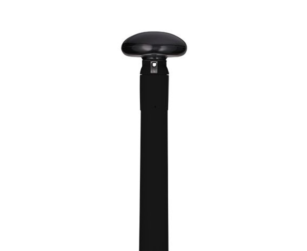 Polyester vlaggenmast conisch 6 meter zwart
