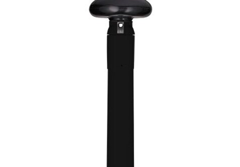 Polyester vlaggenmast conisch 6 meter zwart