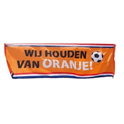 Spandoek Wij houden van Oranje