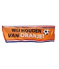 Spandoek Wij houden van Oranje 74x220cm