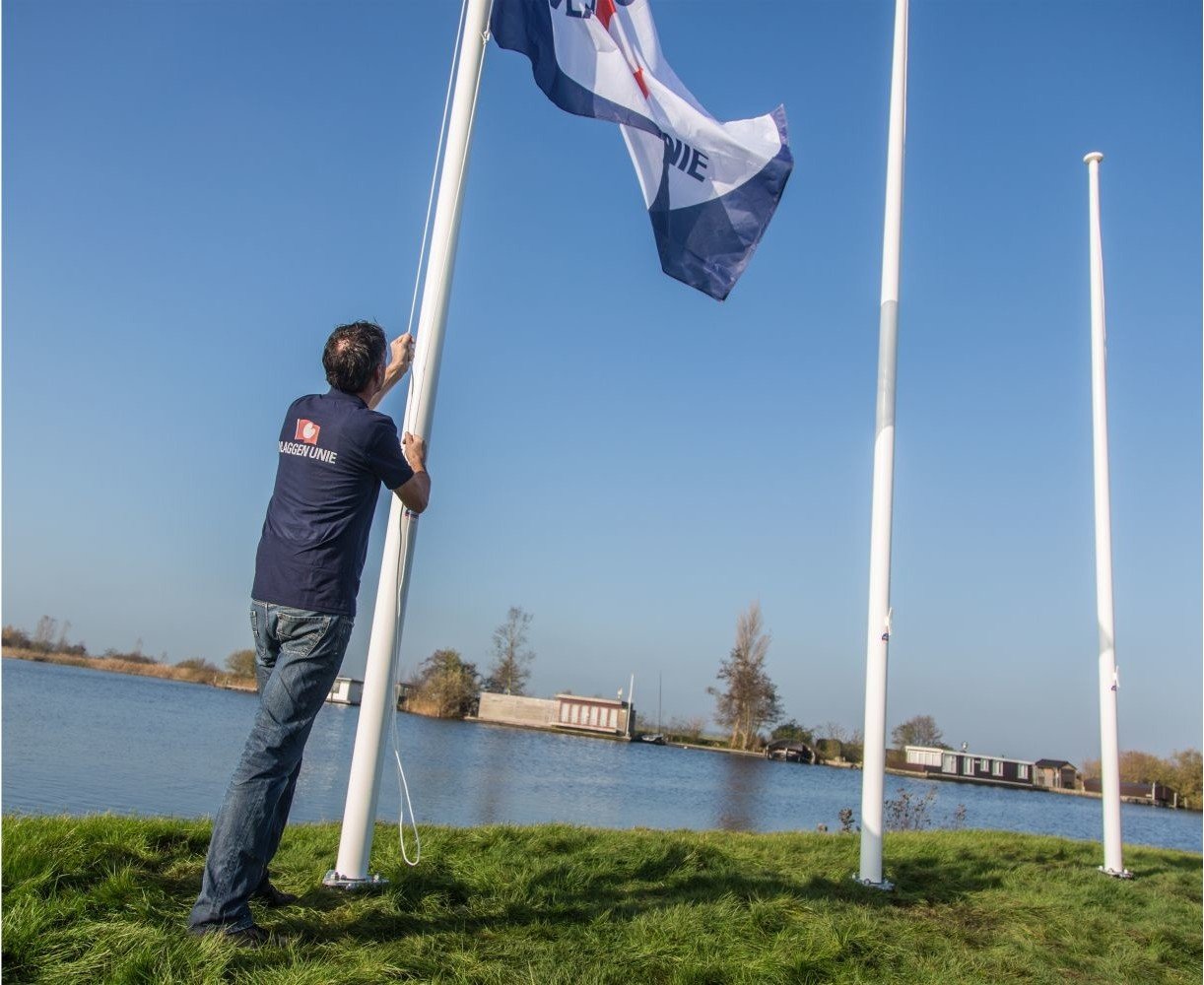 Bedrukte mastvlag - Glanspolyester