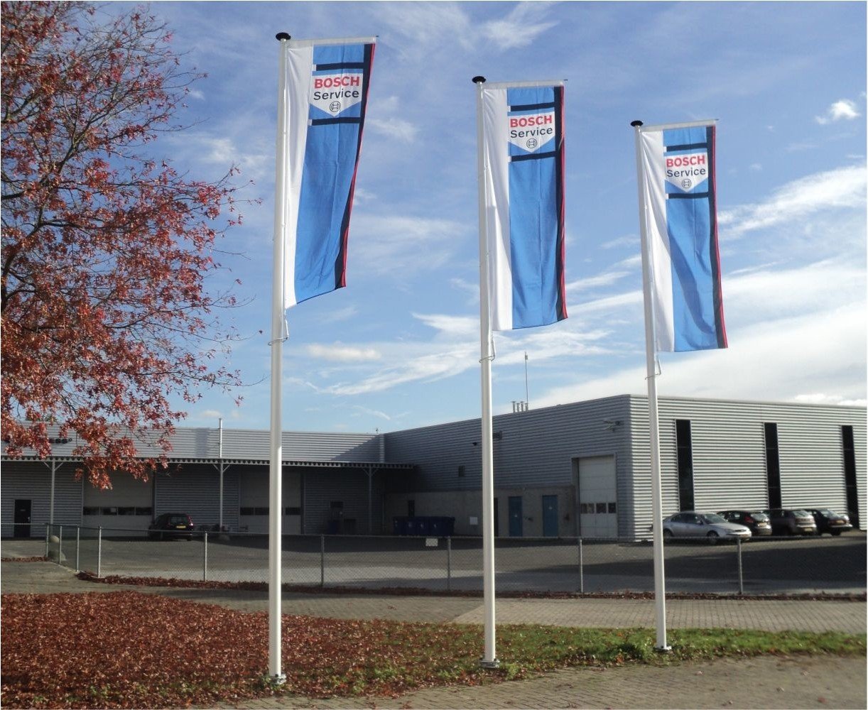 Bedrukte baniervlag - Glanspolyester