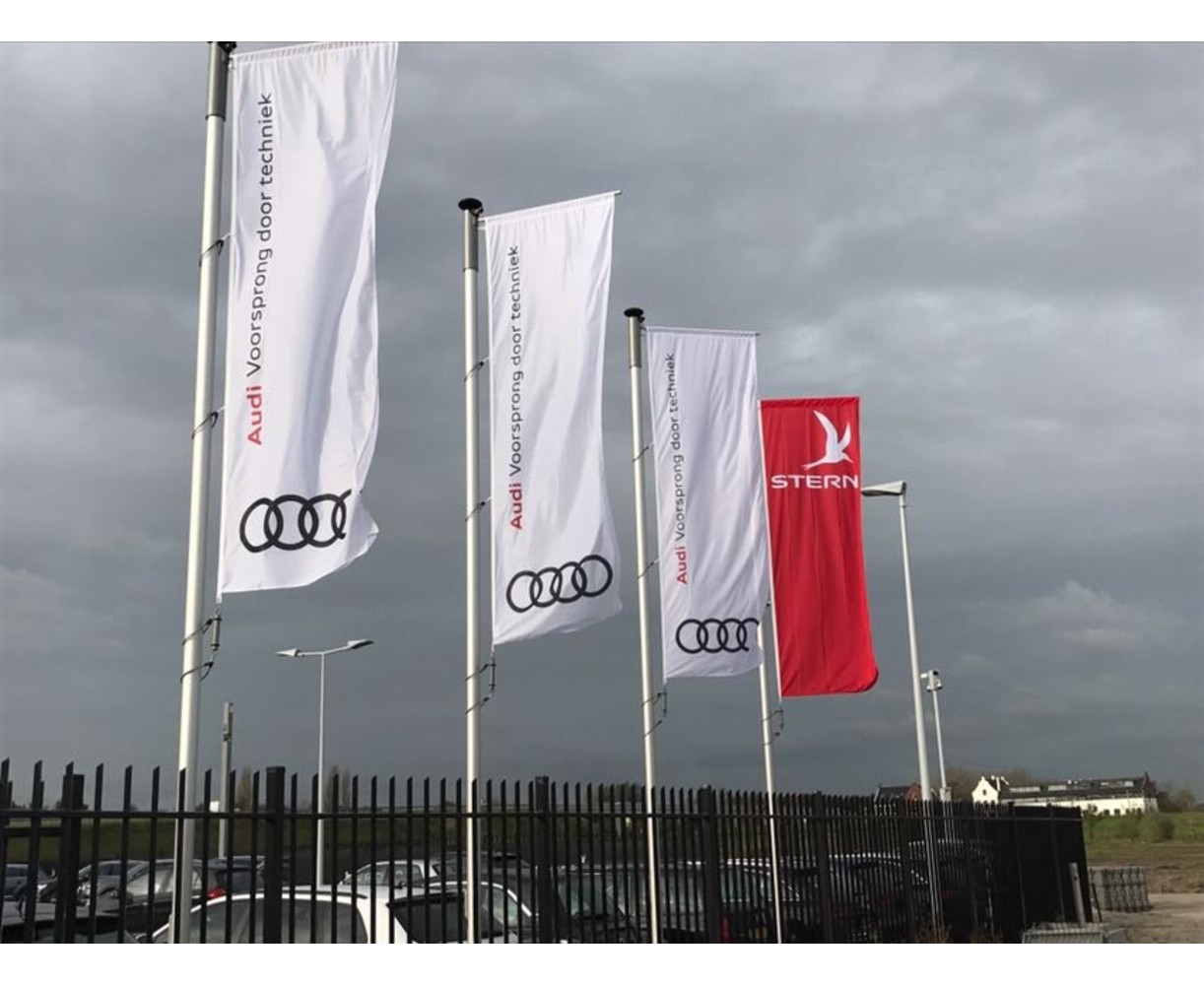 Bedrukte baniervlag - Glanspolyester