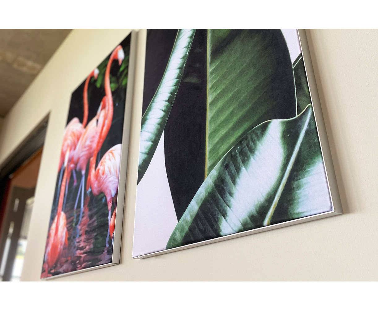 Peesdoek met aluminium frame