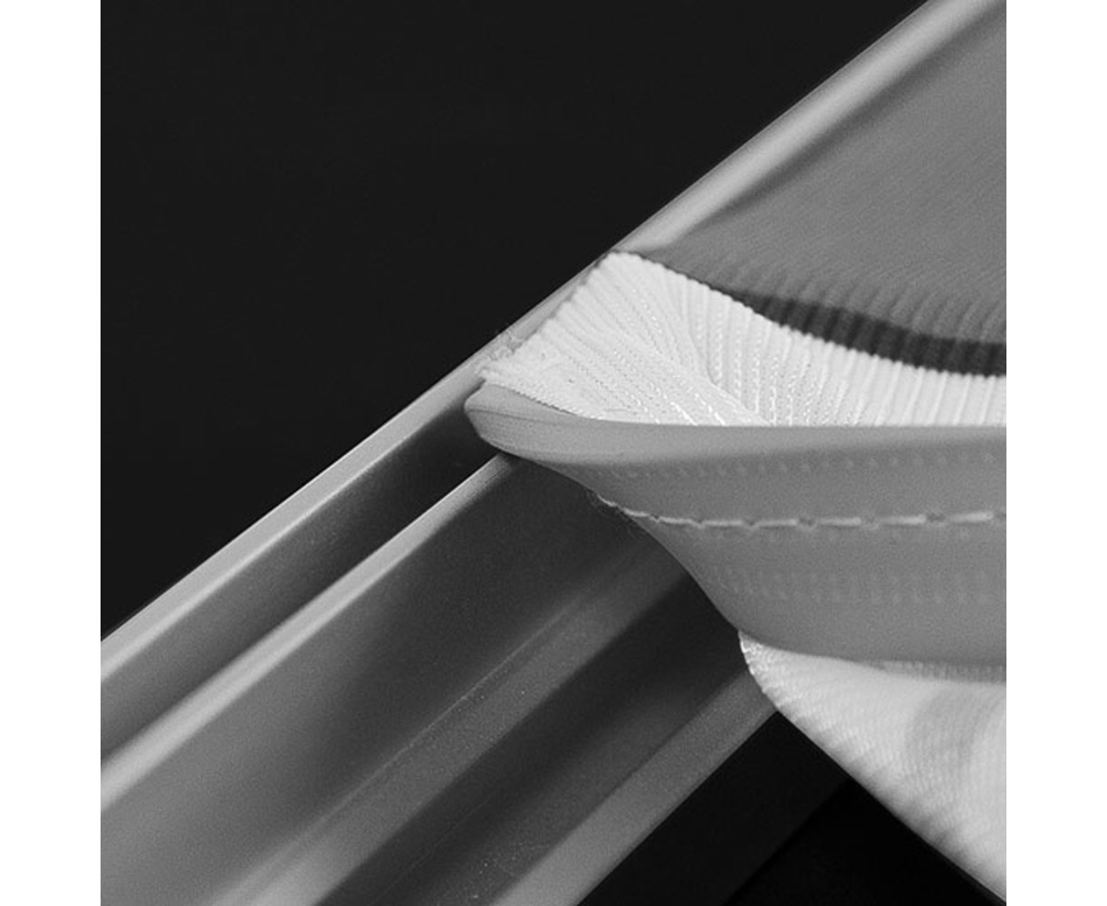 Peesdoek met aluminium frame
