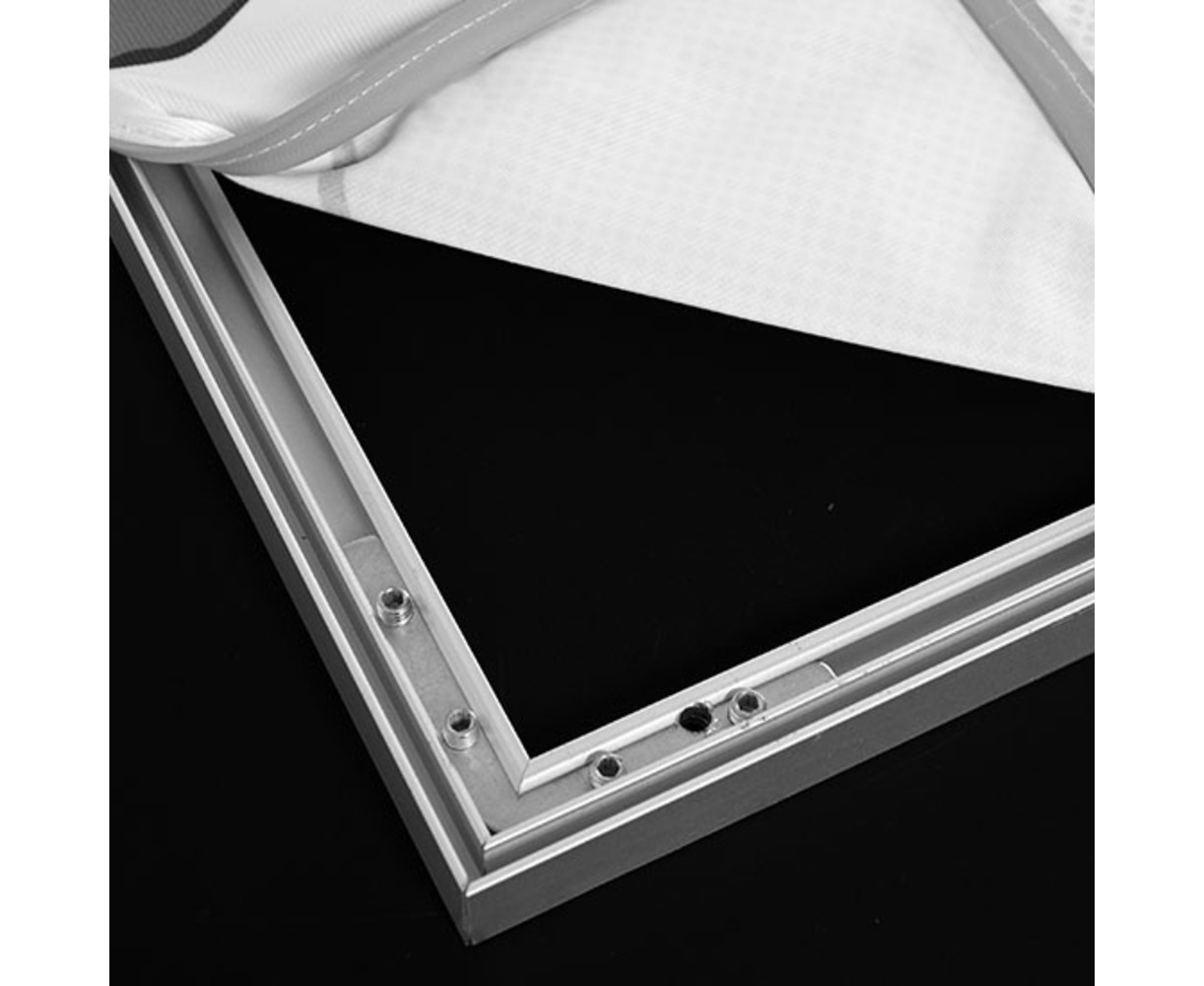 Peesdoek met aluminium frame