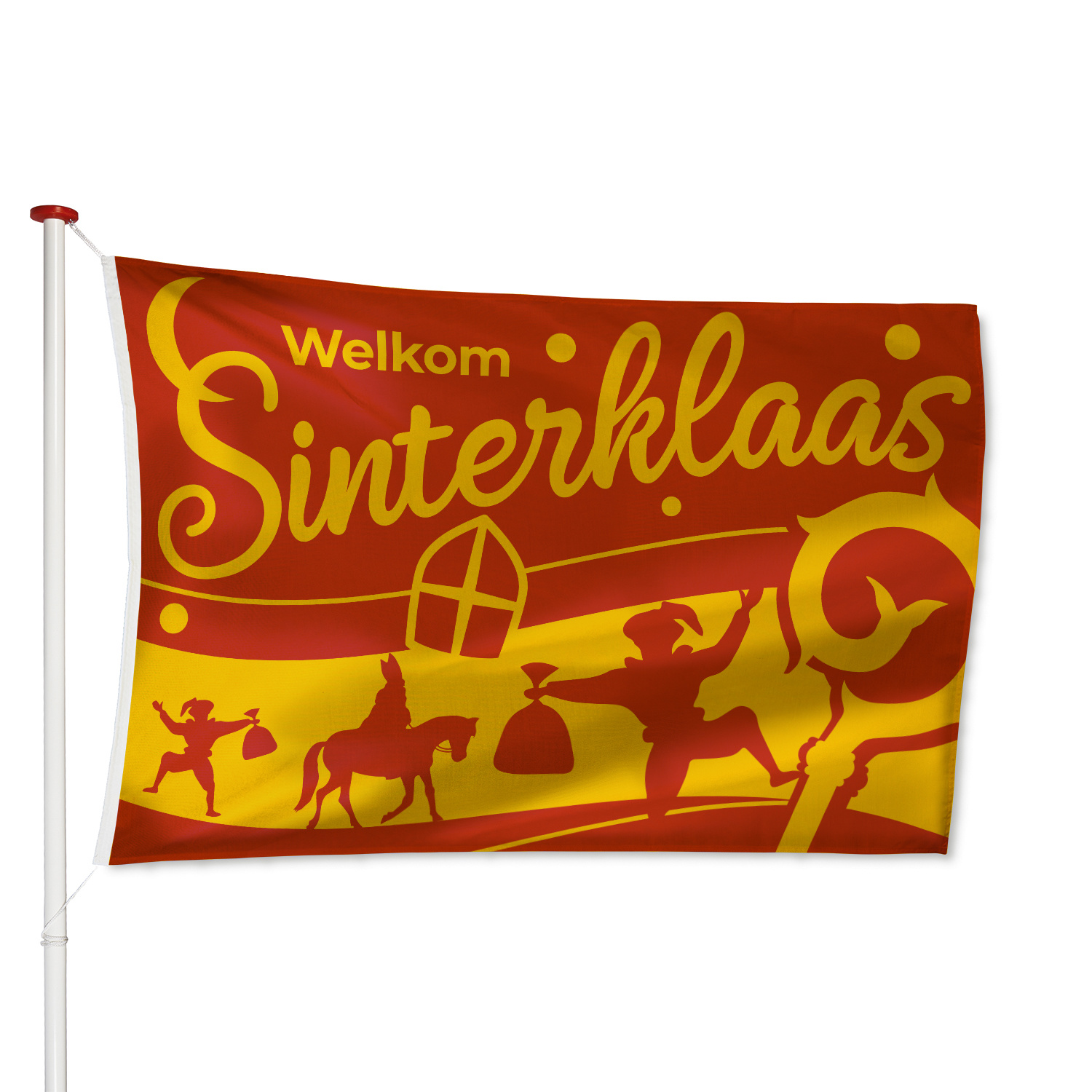 Lucht Downtown werkplaats Sinterklaas Vlag - Vlaggen Unie
