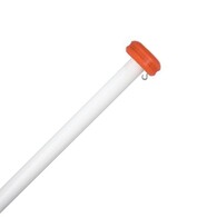 Aluminium vlaggenstok wit met knop Aluminium vlaggenstok wit met knop