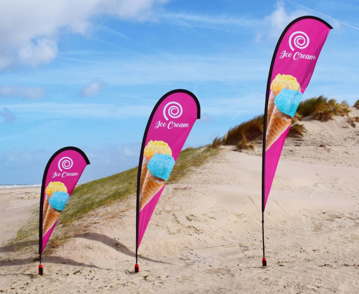 Beachvlag druppel