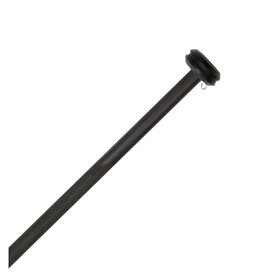 Aluminium vlaggenstok zwart met knop Aluminium vlaggenstok zwart met knop