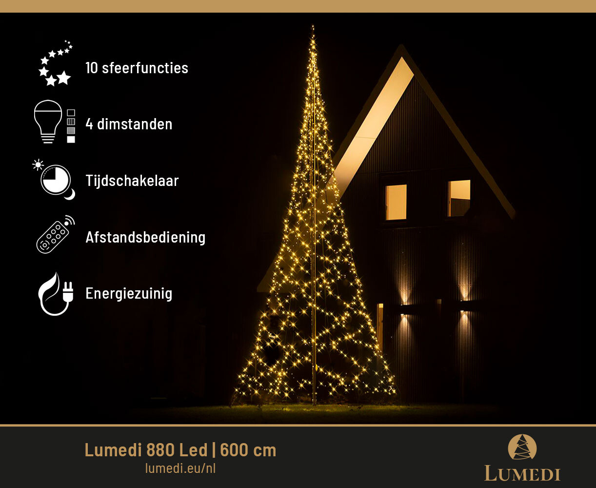 Lumedi 880 Led | 600cm | Warm Wit