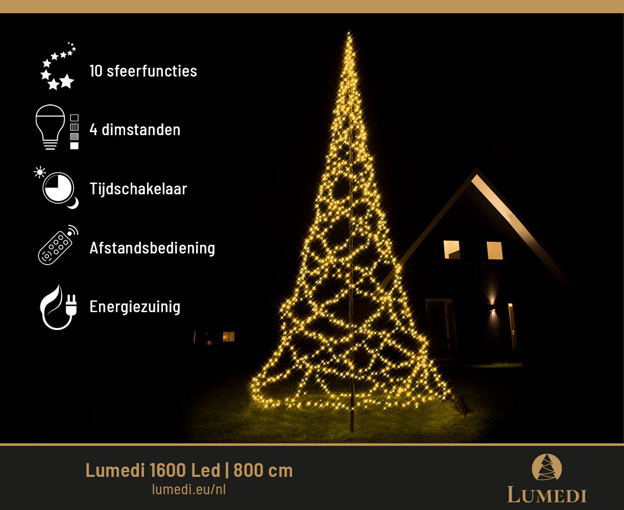 Kerstverlichting 8 meter