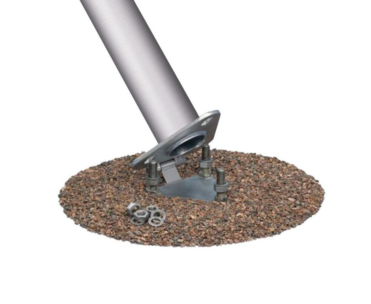 Aluminium vlaggenmast conisch 5 meter Aluminium vlaggenmast conisch 5 meter