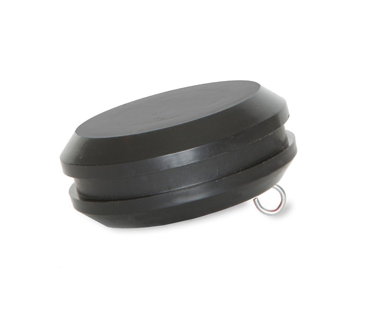 Zwarte knop t.b.v. vlaggenstok 30mm