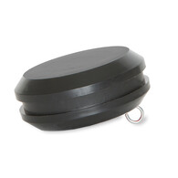 Zwarte knop t.b.v. vlaggenstok 30mm