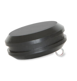 Zwarte knop t.b.v. vlaggenstok 30mm