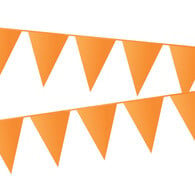Vlaggenlijn / Slinger Oranje 20x30cm