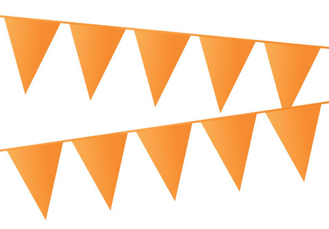 Vlaggenlijn / Slinger Oranje 20x30cm