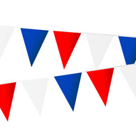 Vlaggenlijn / Slinger Rood Wit Blauw Vlaggenlijn / Slinger Rood Wit Blauw