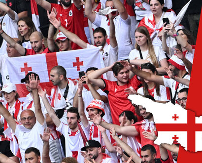 De vlag van Georgië!