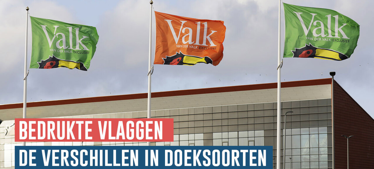 De verschillen in doeksoorten voor bedrukte vlaggen