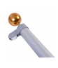 Deelbare vlaggenmast zilver - 6 meter
