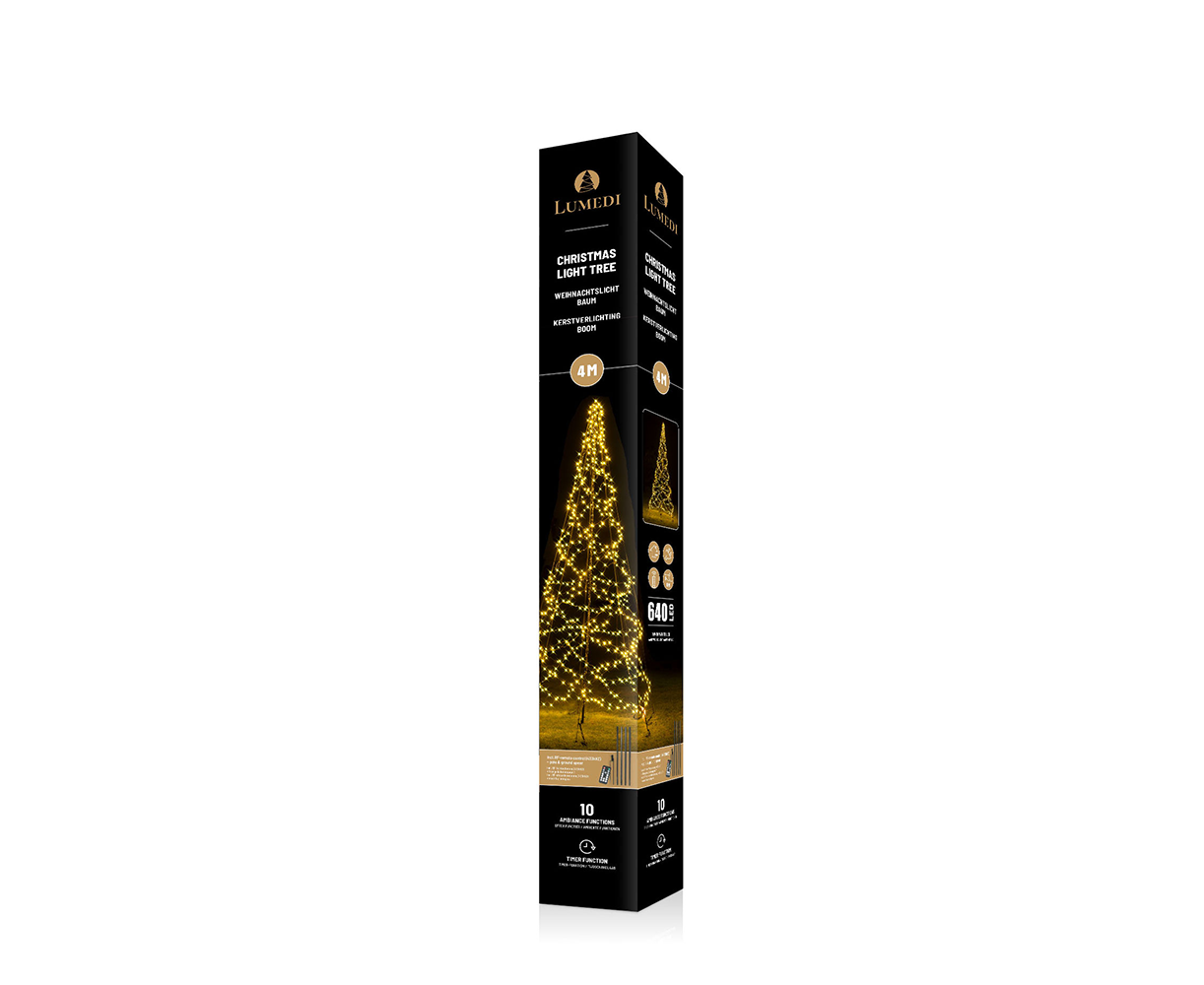 Lumedi 640 Led | 400cm | Warm Wit | Incl. mast