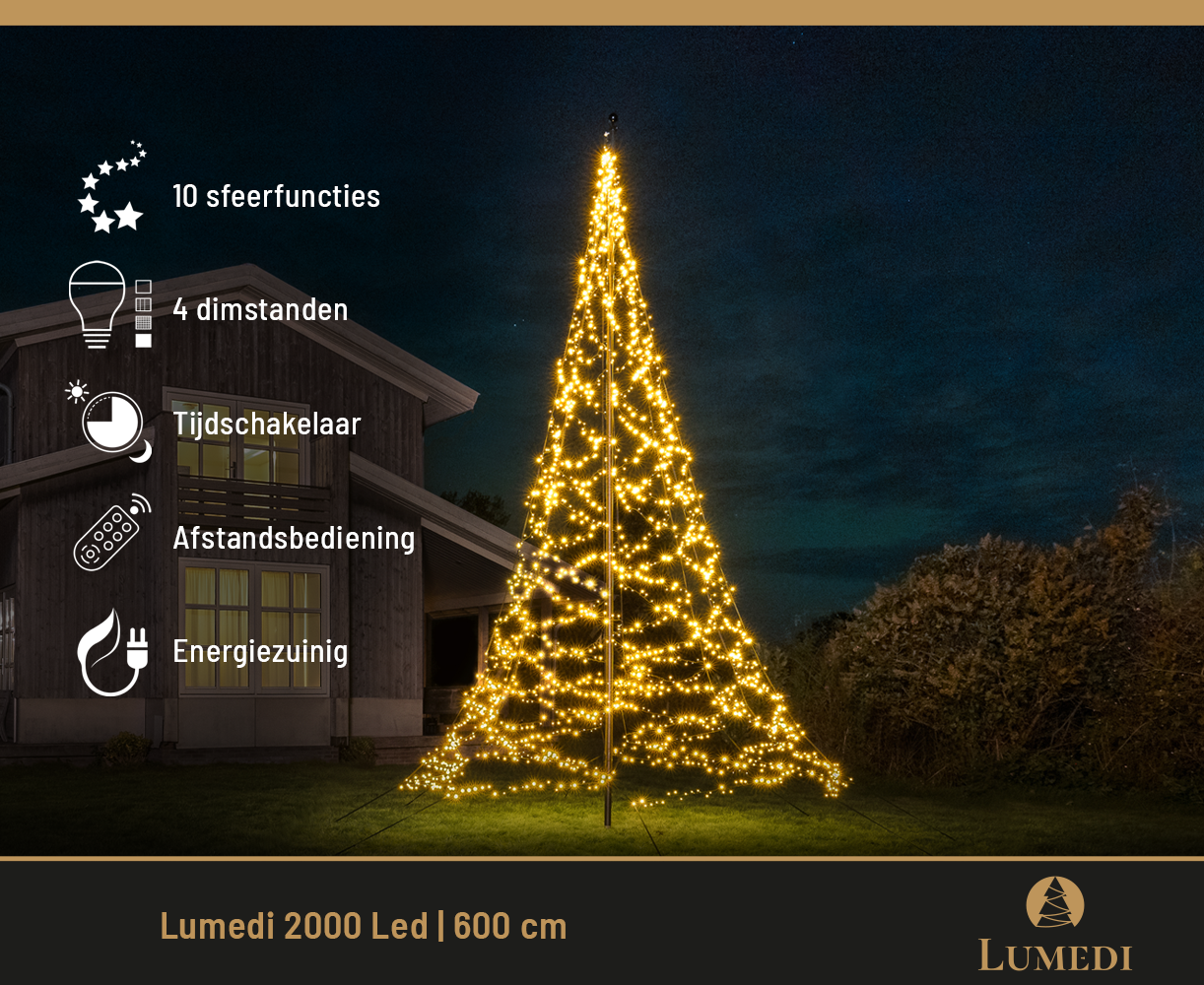 Lumedi 2000 Led | 600cm | Warm Wit
