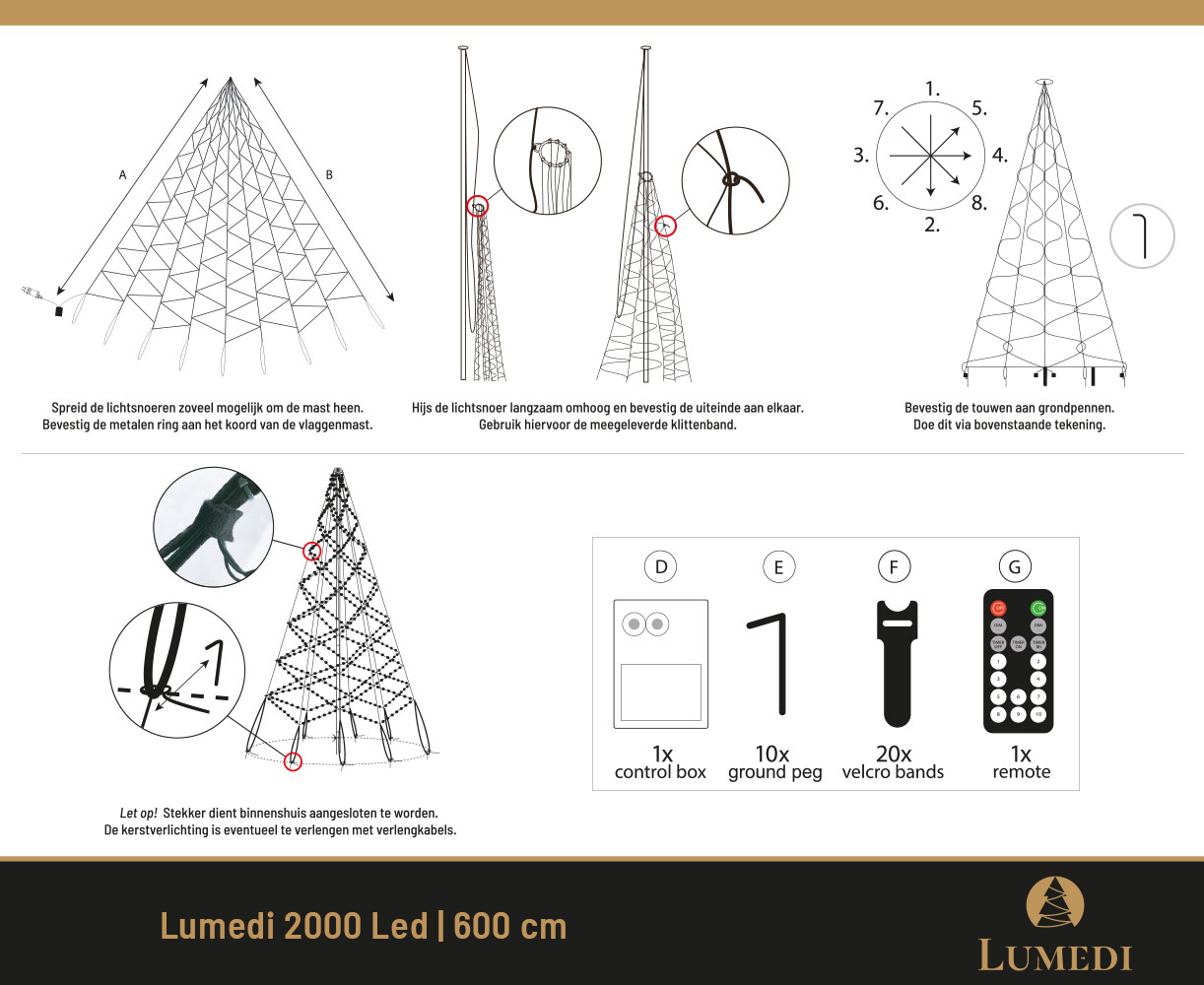 Lumedi 2000 Led | 600cm | Warm Wit