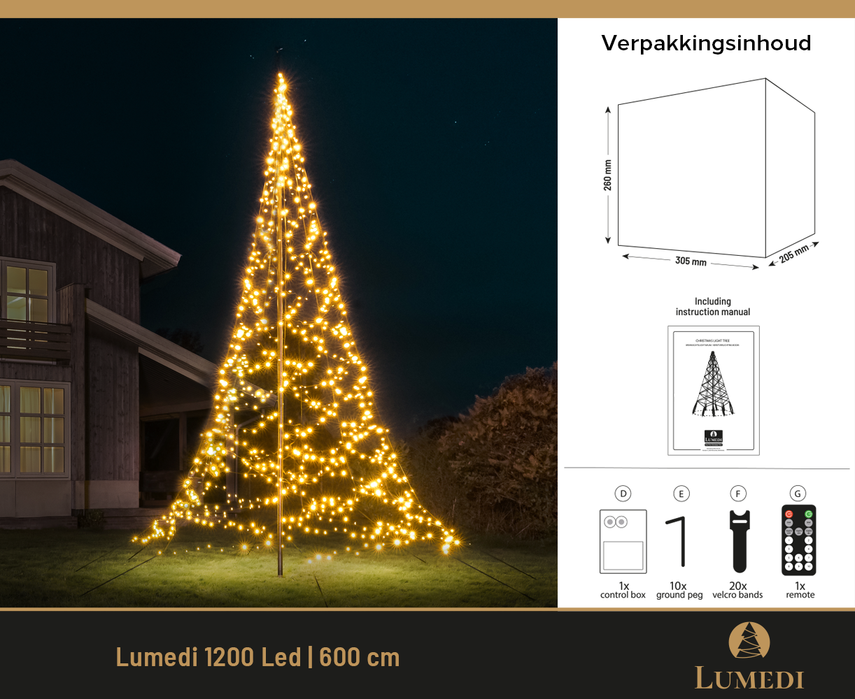 Lumedi 1200 Led | 600cm | Warm Wit