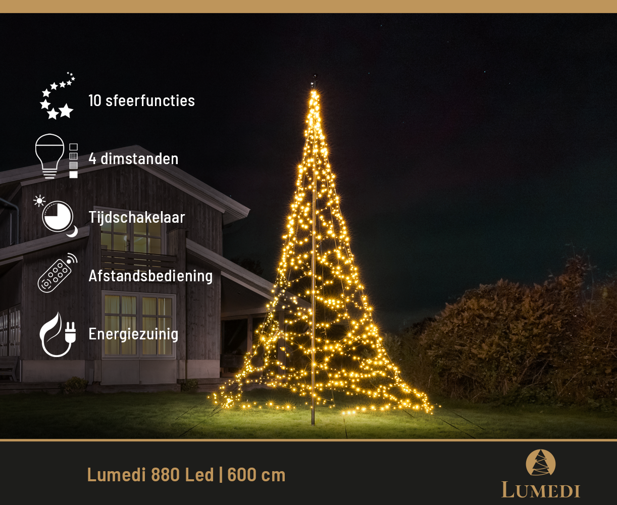 Lumedi 880 Led | 600cm | Warm Wit