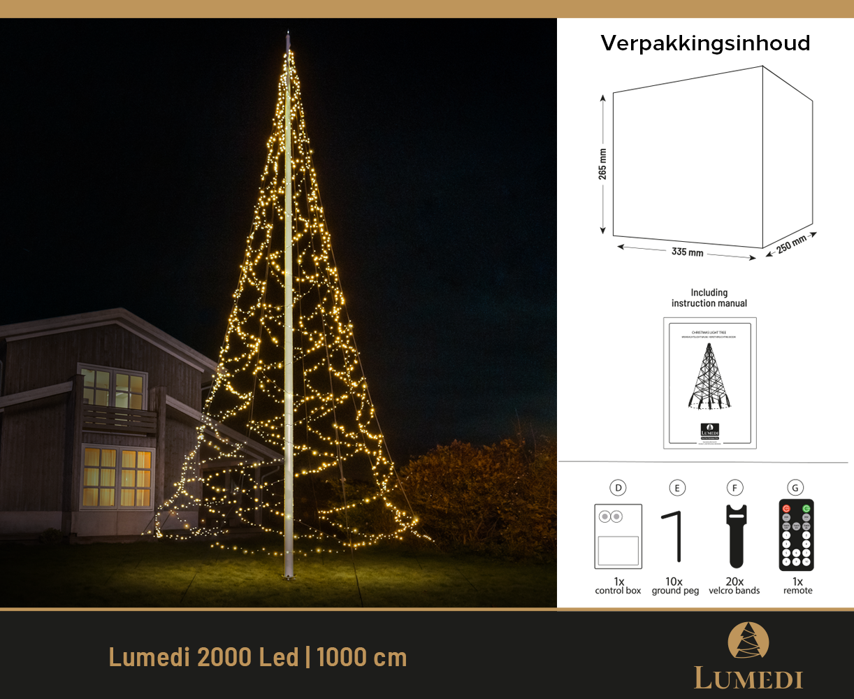 Lumedi 2000 Led | 1000cm | Warm Wit