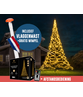 Polyester vlaggenmast 8 meter + kerstverlichting