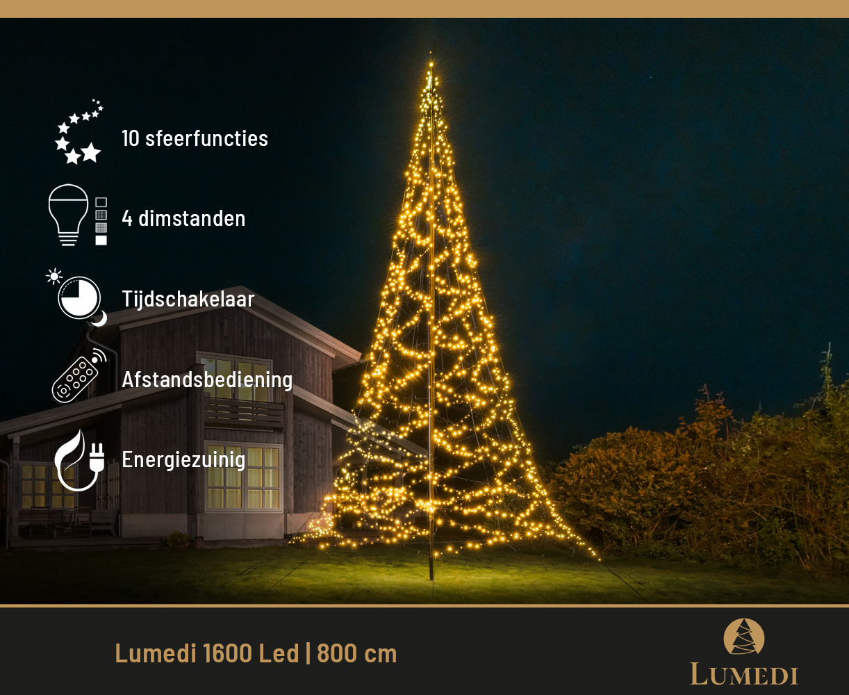 Lumedi 1600 Led | 800cm | Warm Wit