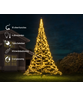 Aluminium vlaggenmast 70mmØ 6 meter + kerstverlichting