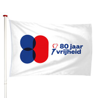 Vlag 80 jaar vrijheid Vlag 80 jaar vrijheid