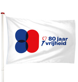 Vlag 80 jaar vrijheid Vlag 80 jaar vrijheid